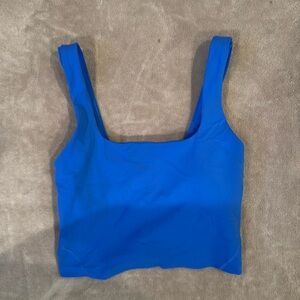 Lululemon bright blue square neck align tank size 6!